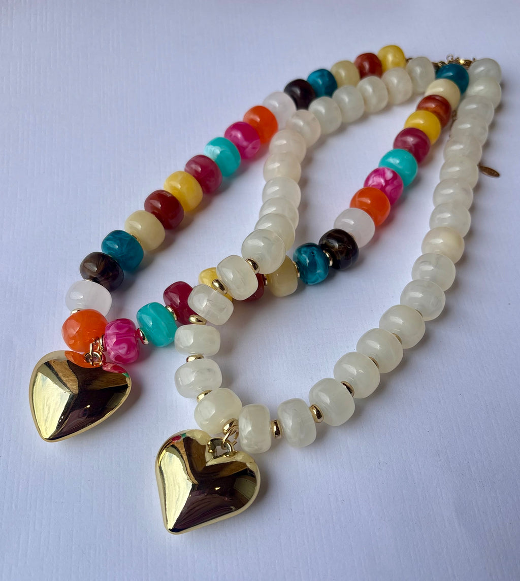 Beaded Heart Necklace