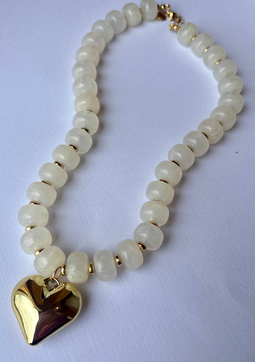 Beaded Heart Necklace