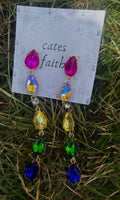 Rainbow Tear Earrings