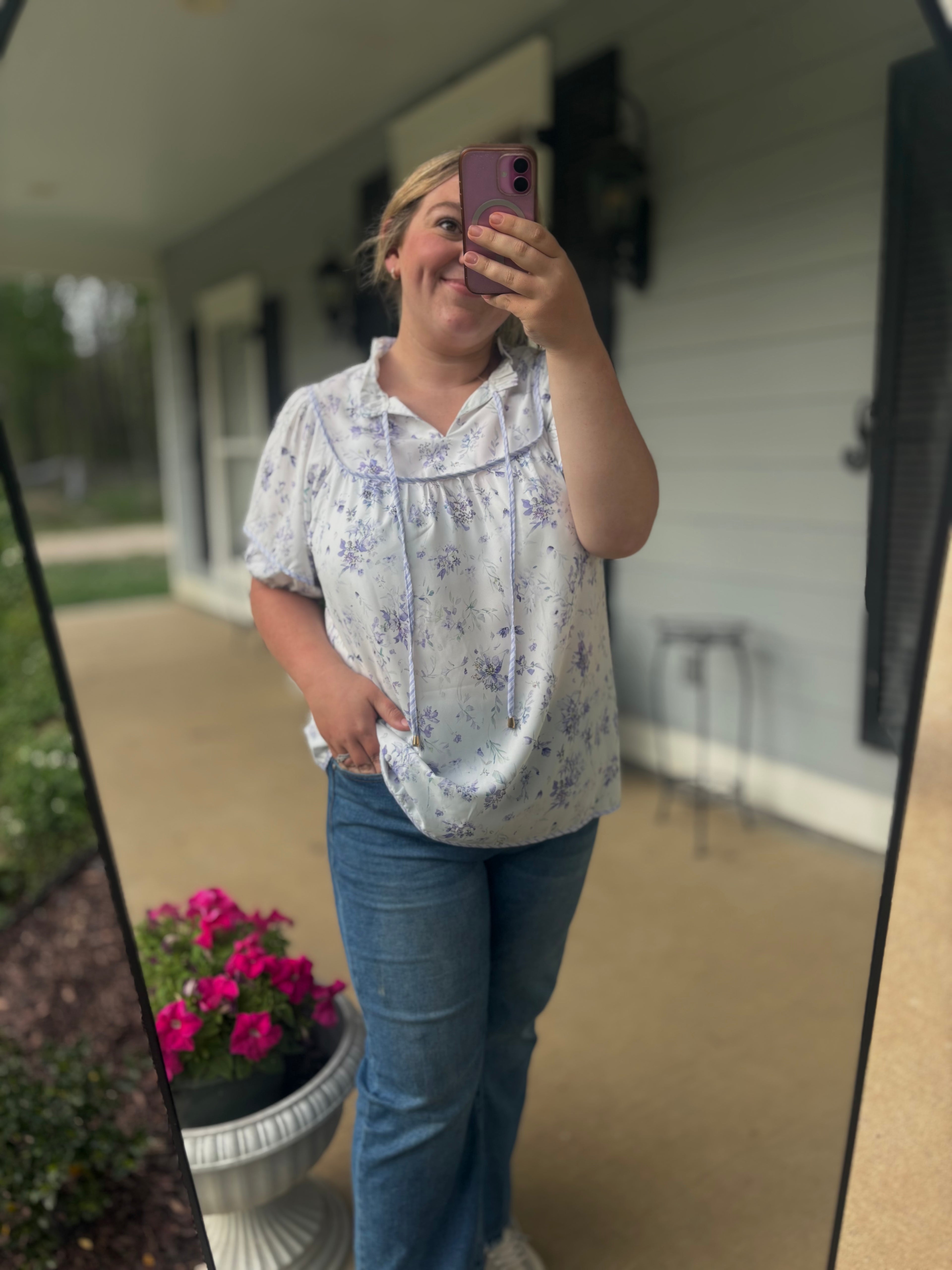 Purple Petals Top