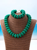 Green Beaded Set