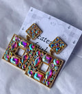AB Square Earrings